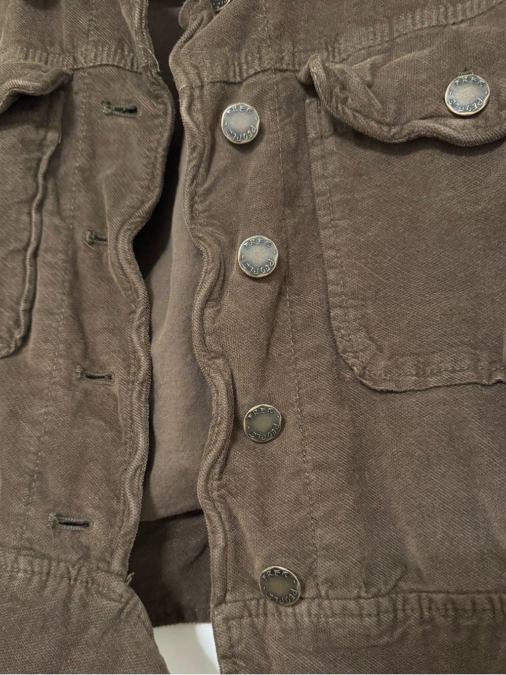 Free People Brown Cropped Corduroy Jacket - Picture 5 of 5